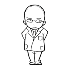 People of thinning hair sticker #5813392