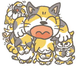 Cat / Chat 4 Picture only sticker #5814562