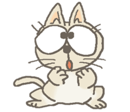 Cat / Chat 4 Picture only sticker #5814563