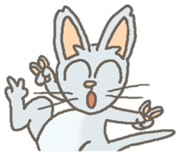 Cat / Chat 4 Picture only sticker #5814564