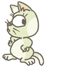 Cat / Chat 4 Picture only sticker #5814570