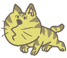 Cat / Chat 4 Picture only sticker #5814572
