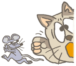 Cat / Chat 4 Picture only sticker #5814577