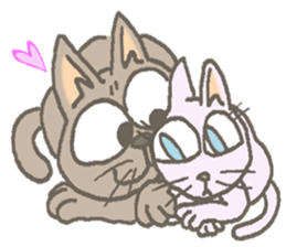 Cat / Chat 4 Picture only sticker #5814578