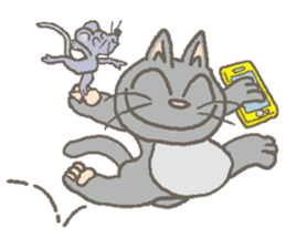 Cat / Chat 4 Picture only sticker #5814583