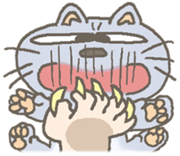 Cat / Chat 4 Picture only sticker #5814589