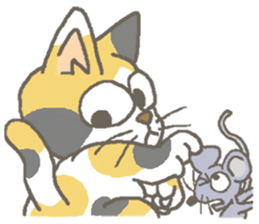 Cat / Chat 4 Picture only sticker #5814596