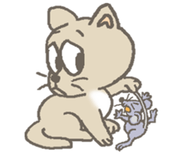 Cat / Chat 4 Picture only sticker #5814597