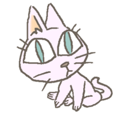 Cat / Chat 4 Picture only sticker #5814598