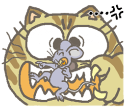 Cat / Chat 4 Picture only sticker #5814601
