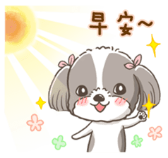 Sarah & King (Lovely Shih Tzu) sticker #5814844