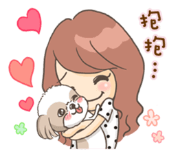 Sarah & King (Lovely Shih Tzu) sticker #5814857