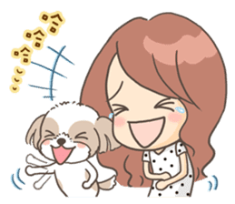 Sarah & King (Lovely Shih Tzu) sticker #5814861