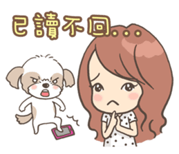 Sarah & King (Lovely Shih Tzu) sticker #5814865