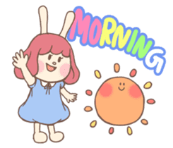 Bunny And Stars (English ver.) sticker #5814882