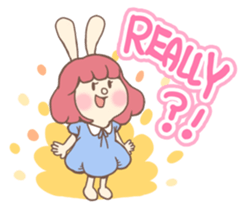 Bunny And Stars (English ver.) sticker #5814883