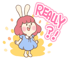 Bunny And Stars (English ver.) sticker #5814883