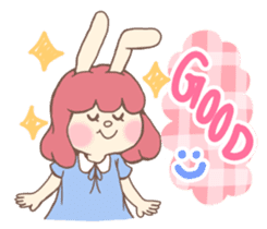 Bunny And Stars (English ver.) sticker #5814885