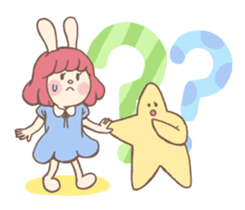 Bunny And Stars (English ver.) sticker #5814887