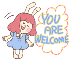 Bunny And Stars (English ver.) sticker #5814888