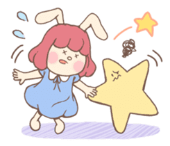 Bunny And Stars (English ver.) sticker #5814892