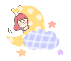 Bunny And Stars (English ver.) sticker #5814897