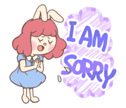 Bunny And Stars (English ver.) sticker #5814899