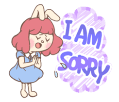 Bunny And Stars (English ver.) sticker #5814899