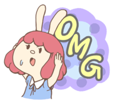 Bunny And Stars (English ver.) sticker #5814902