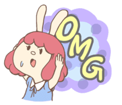 Bunny And Stars (English ver.) sticker #5814902