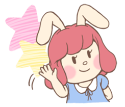 Bunny And Stars (English ver.) sticker #5814904