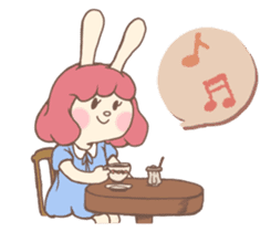 Bunny And Stars (English ver.) sticker #5814905