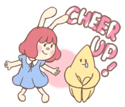 Bunny And Stars (English ver.) sticker #5814906