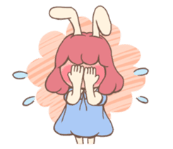 Bunny And Stars (English ver.) sticker #5814907