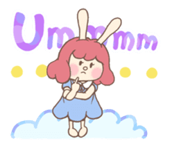 Bunny And Stars (English ver.) sticker #5814908