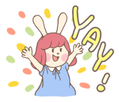 Bunny And Stars (English ver.) sticker #5814909