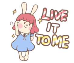 Bunny And Stars (English ver.) sticker #5814912