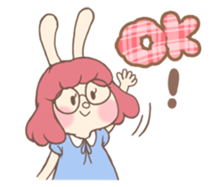 Bunny And Stars (English ver.) sticker #5814915