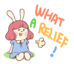 Bunny And Stars (English ver.) sticker #5814916