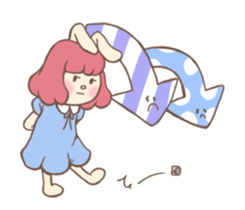 Bunny And Stars (English ver.) sticker #5814919