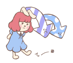 Bunny And Stars (English ver.) sticker #5814919