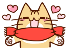 Scarf cat sticker #5815042