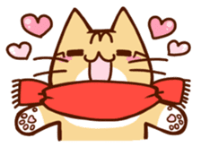 Scarf cat sticker #5815042