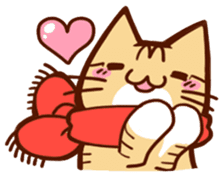 Scarf cat sticker #5815044