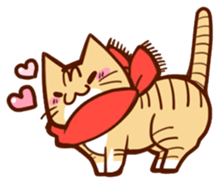 Scarf cat sticker #5815045