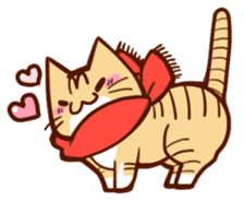 Scarf cat sticker #5815045