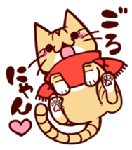 Scarf cat sticker #5815048