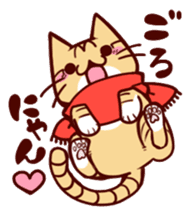 Scarf cat sticker #5815048