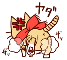 Scarf cat sticker #5815056