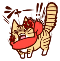 Scarf cat sticker #5815057